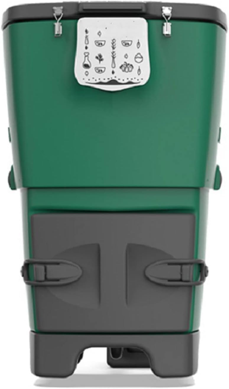 Compost Bin Thermal Compost Bin, Large Outdoor Compost Bin, 120 L/32 Gallon, Insulation Composter, Accelerated Composting with Large Opening and Liquid Collection at the Bottom, for ja