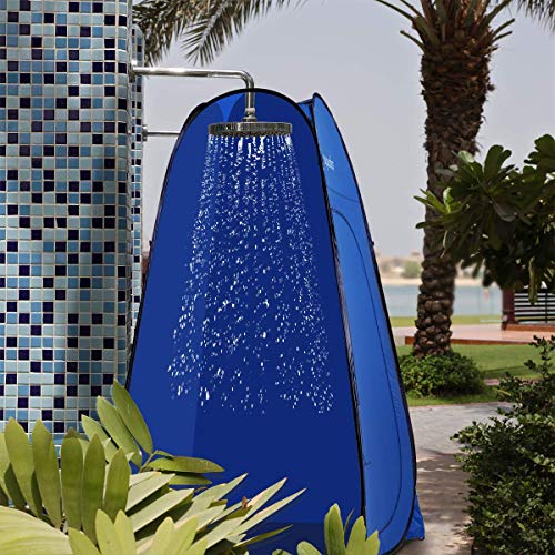 Image of ROPODA Pop Up Changing Tent 83 inch x 48 inch x 48 inch, 6.9FT Upgrade Shower Tent, Portable Changing Room, Shower Tents For Camping, Privacy Tents,Includes 1 Removable Bottom,8 Stakes,1 Rain Cover,1 Carrying Bag
