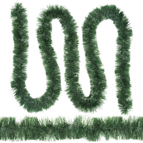 Bluelves Guirlande Noel Artificiel 5.5M x 2pcs,Guirlande de Sapin de Noël,Guirlande de décoration Artificielle,Décoration de Noël Guirlande pour Arbre De Noël Escaliers Mur Porte Décorés