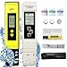 Produktbild Ph Messgerät Wert Wasser Meter Ph Tds ec Temperatur 4 In 1 Set Wasserqualität Tester Hoher Genauigkeit Leitwertmessgerät für Trinkwasser/Lebensmitte/Schwimmbäder/Thermen/Aquarien/Pool
