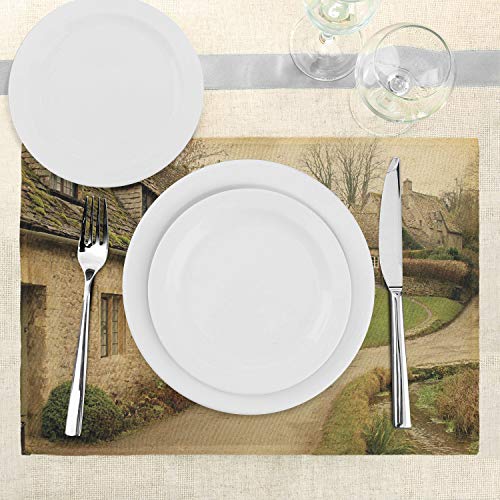 Ambesonne British Town Retro European Placemats #TOP23