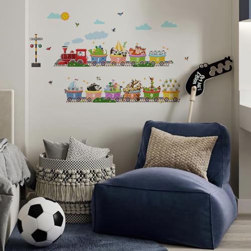 Vinilos Decorativos Animales Alfabetos Tren Educativo 11x35 pulg miniatura 4