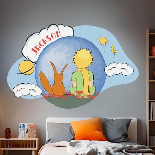 Decoración de Pared Vinilo Personalizado El Principito y Zorro