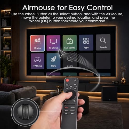 for LG Smart TV Remote,Magic Control with Voice and Pointer Function,AN-MR25GA/AN-MR24GA/MR23GA/MR22GA/MR21GA/MR20GA/MR19GA Replacement for 2019-2025 LG WebOS,OLED,QNED,NANOCell,4K,8K etc.AKB76039902 - Image 6