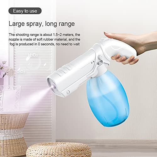 800Ml Ontsmettingsmiddel Mist Pistool Handheld Oplaadbare Nano Verstuiver Grote Capaciteit Elektrische Sproeier Mondstuk… - Image 3