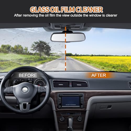 AWINNER Limpador de filme de óleo de vidro para carro, creme de remoção de filme de vidro, limpeza d