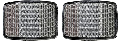 cyclingcolors réflecteur Avant Blanc vélo à Visser catadioptre réfléchissant Ville Route Fixie singlespeed VTT (Lot de 2)