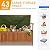 VINGLI 47in Outdoor Storage Bench Outdoor Bench with Storage, Garden Bench Patio Bench 43 Gallon Deck Storage Bench Porch Bench Wood Storage Bench