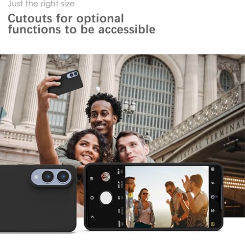 Image of YATWIN Silicone Case for Samsung Galaxy S25 FE 4G, Soft-Touch, Shockproof, DustProof, Antiskid Phone Cover for Samsung Galaxy S25 FE - Black