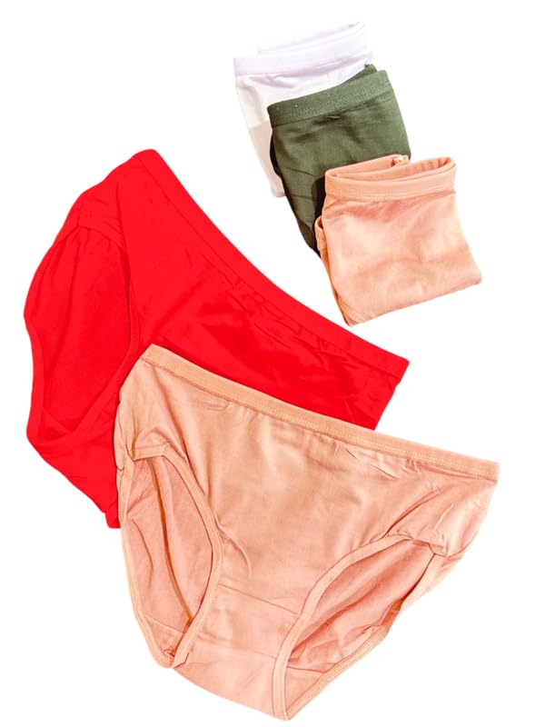 Women's Cotton Panties| Soft, Breathable, Full Coverage Underwear AZDG-12-Multi-L-image-26