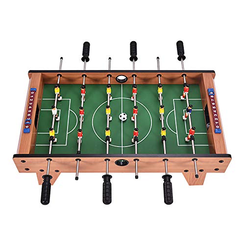 Goplus 27" Foosball Table, Portable Tabletop Soccer Game W/ 2 Footballs & 18 Soccer Keepers For Family Night, Game Room, Arcades, Bars, Parties, Wooden Football Game Set For Adults & Kids #TOP6