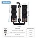 hygger Sponge Filter, Aquarium Filter Double Sponge Replaceable Media with 4 Biochemical Sponges and 1 Bag of Filtered Ceramic Balls Ultra Quiet Filter Fish Tank (S/M) (M for 15 to 55 Gallon Tank)