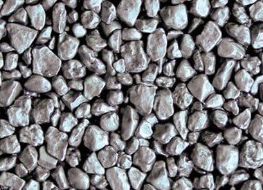 Quartz Colored Gravel/Pebbles (SM10702) Silver Metallic, 3 lbs