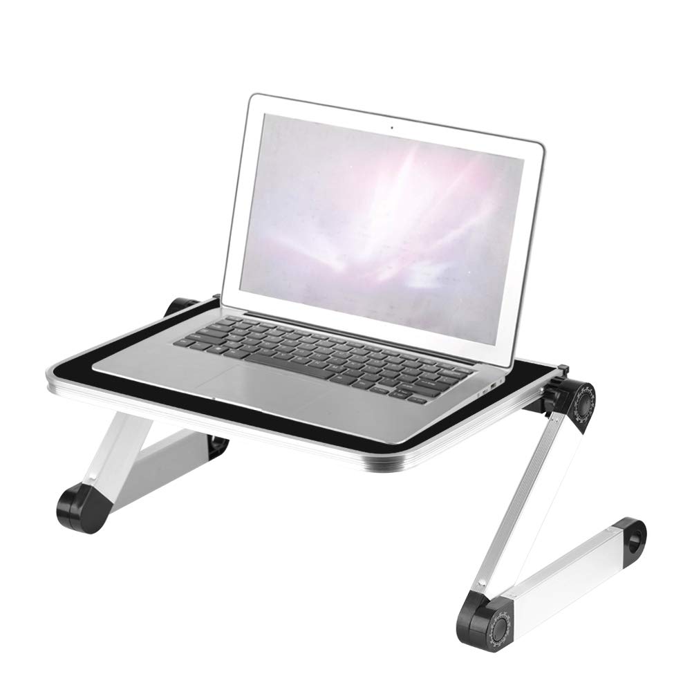 Ejoyous Aluminiowy Regulowany Składany Stół Pod Laptopa, Nośność 10 Kg