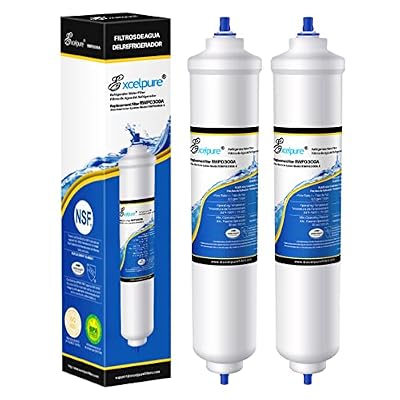 EXCELPURE GXRTDR Inline Water Filter Replacement for Samsung HAFEX/EXP, DA29-10105J, Whirlpool WHKF-IMTO, Whirlpool Filter For Refrigerator, IceMaker, RVs, Marines, 2 PACK