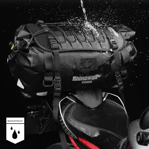 Bolsa trasera impermeable para moto 40L miniatura 4