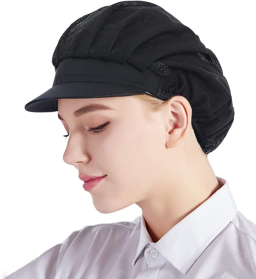 Nanxson 3pcs Chef Hat Kitchen Cooking Chef Cap Food Service Hair Nets CF9033 - Image 2