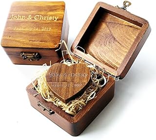 Personalised Wooden Heart Shaped Walnut 8GB USB Flash Drive, Engraved Wood USB Drive Custom Wooden Box, Wedding Photo Storage Gift, Birthday Gift, Business Promotional Gift(USB in wooden box)