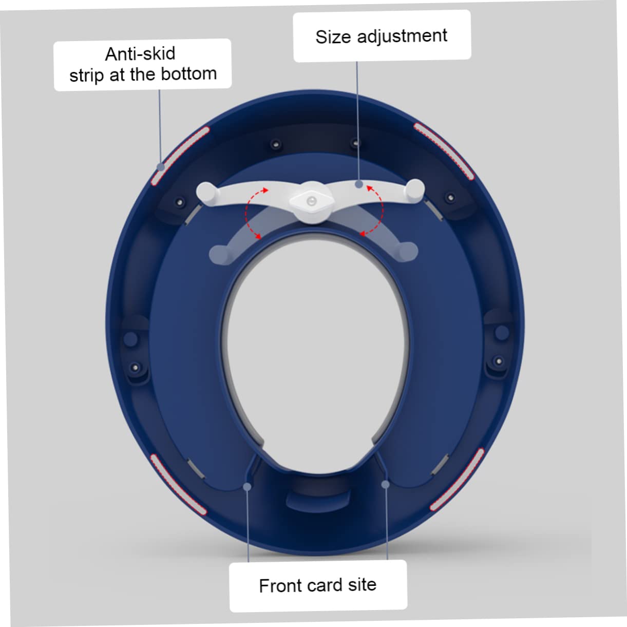VICASKY Asiento Wc Para Entrenamiento Tapa Inodoro Anillos Para Diseño Atractivo