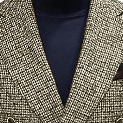 Mens Casual Suit Blazer Plus Size 2 Button Notched Lapel Jacket Coat Stylish Lightweight Business Knit Sport Coat4