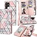 Tekcoo Galaxy S23 Ultra Case, Galaxy S23 Ultra 5G Wallet Case, Luxury PU Leather ID Cash Credit Card Slots Holder Carrying Flip Cover [Detachable Magnetic Hard Case] for Samsung S23 Ultra [Marble]