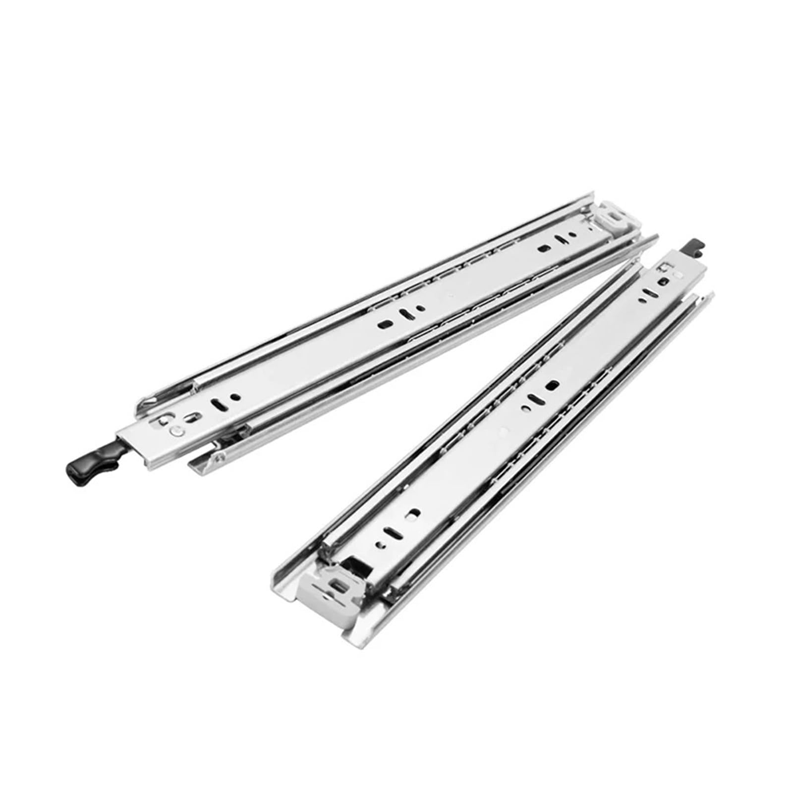 1 para prowadnic do szuflad o wadze 150 funtów blokujących łożysko kulkowe z pełnym wysuwem(No lock,40inch(1000mm))