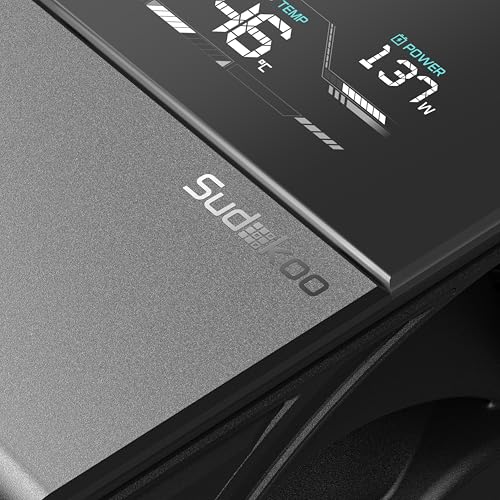 Image of Sudokoo SK700V AM5-Designated Digital Air Cooler, Single Tower Design, High Performance M-Winding Tech Fan, 7 Copper Heat Pipes, L-Rail Lock Mount, 220W Heat Dissipation