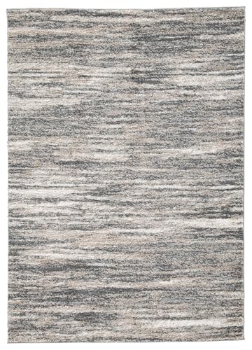 Signature Design by Ashley Modern Shag Rug 8x10, Gray and Beige - image 1