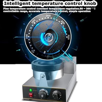 Elektrisch Hamburgerpresse Burger-Maschine, kommerzielles Waffeleisen, antihaftbeschichtete elektrische Presse, doppelseitige Heizung mit Timer und Temperaturregelung für den Heimgebrauch, I – Bild 6