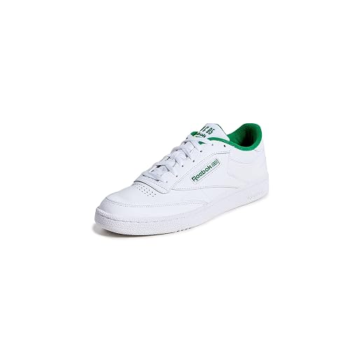 Reebok Unisex Club C 85 Sneaker, FTWR White/Glen Green/Soacye, 9.5 US Men