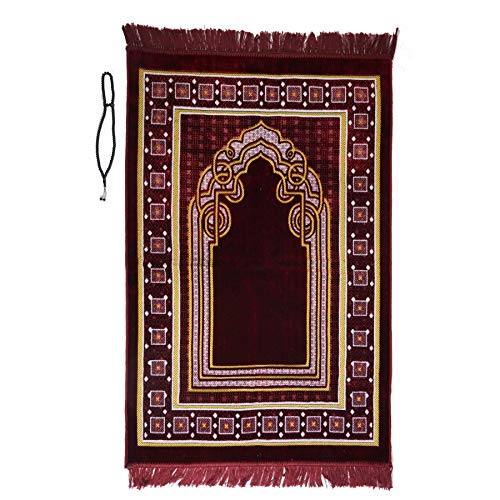 Alfombrilla De Oración Cuentas De Oración Gratuitas Tasbih Namaz Islámica Ligera Y Suave Alfombra Musulmana Turca Janamaz Namaz Sajadah, Ideal Para Viajes, Oficina, Masjid Hayy Umrah L-Rojo Alfombrilla De Oración Cuentas De Oración Gratuitas Tasbih Namaz Islámica Ligera Y Suave Alfombra Musulmana Turca Janamaz Namaz Sajadah, Ideal Para Viajes, Oficina, Masjid Hayy Umrah L-Rojo