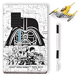 LEGO Star Wars Naboo Starfighter Juego de creatividad con diario certificado FSC, juguete de construcción LEGO Naboo Starfighter y bolígrafo de gel LEGO negro