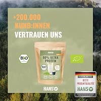 HANS Brainfood 90% Bio ULTRA fermentiertes Erbsenprotein Pulver cremig 1kg neutral - Veganes Proteinpulver cremig Mit Optimalem Aminosäurenprofil & Gut löslich - Bio Protein Pulver (2000g) – Ansicht 3