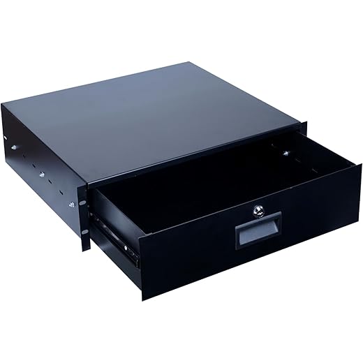 3U Rack Mount Sliding Locking Drawer