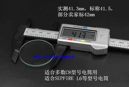 Dia 42Mm X 2Mm Glass Lens For Replacement Flashlight Glass Lens 5Pcs/Lot, White #TOP2