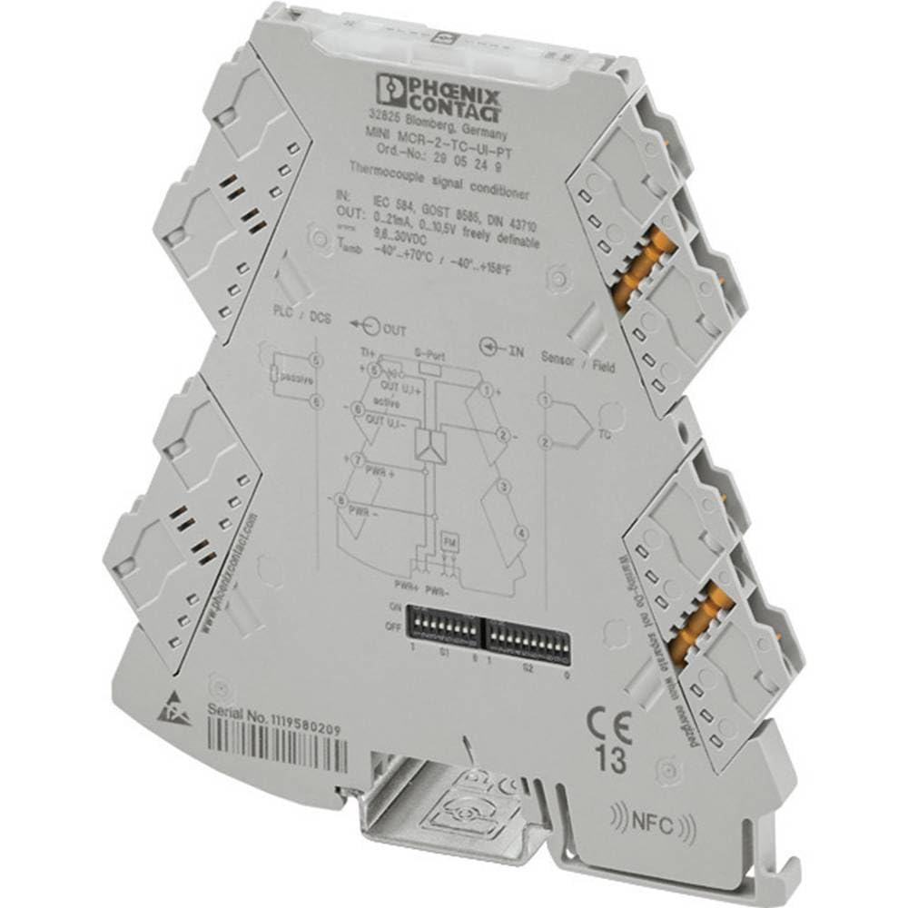 Phoenix Contact Mini Mcr-2-Tc-Ui Configurable Temperature Measuring Converter 2902055