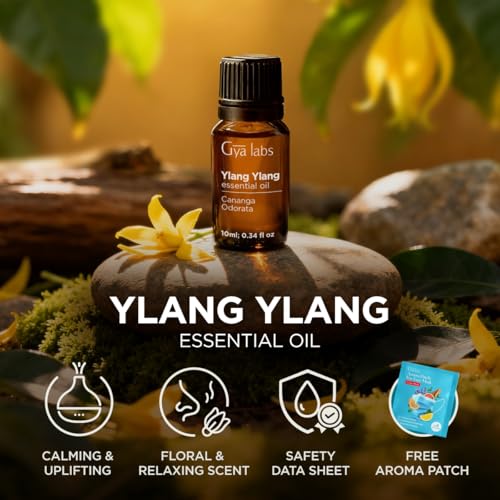 Image of 100% Pure Ylang-Ylang Essential Oil - 0.34 Fl Oz - Ylang-Ylang Oil for Hair, Skin, Diffuser, Aromatherapy & DIY Candle Making Scent
