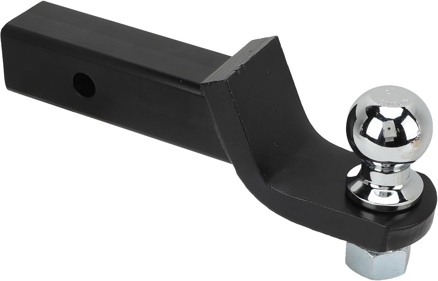 Trailer Hitch Mount Ball Pin, Chrome Plating 2in Drop Solid