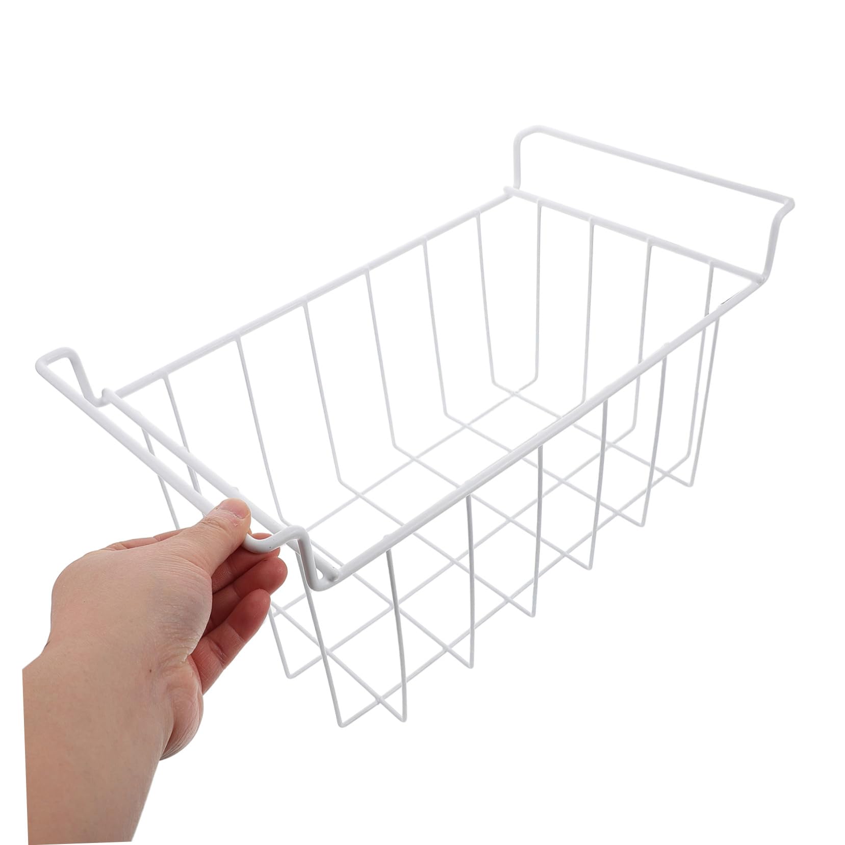 Cestas Colgantes para Congelador Horizontal 3 Piezas de Hierro Blanco