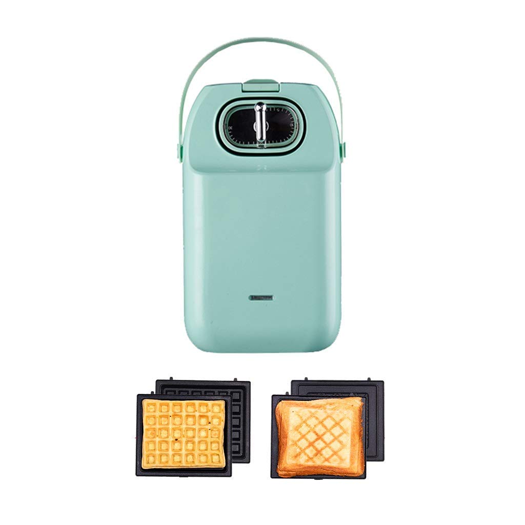 Egg Waffle Maker, Sandwich Toaster, Donut Mold, Panini Waffle Pan waffle jaffle iron (Color : Blue, Size : Style3) (Blue,Style3)