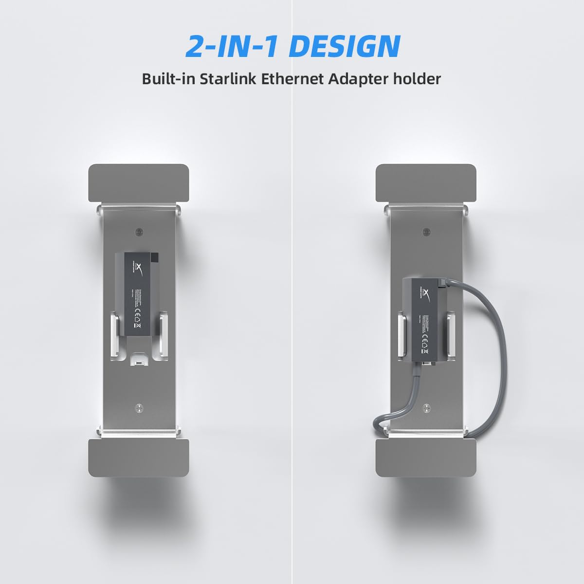 Starlink Kabelhalterung Für Gen 3 - Kabellmanagement Mit Ethernet Adapter Halterung
