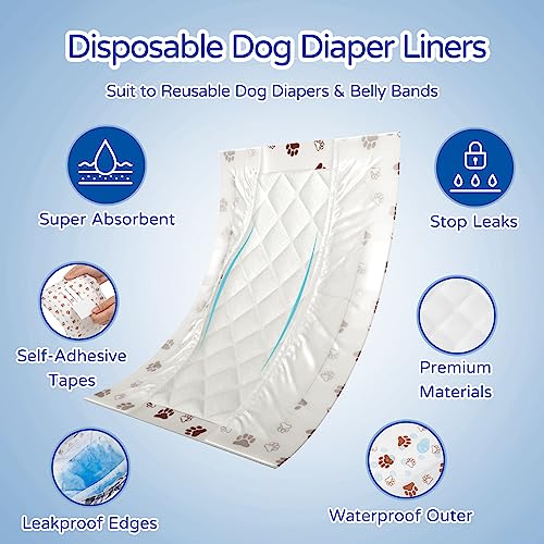 MICOOYO Disposable Dog Diaper Liners - Image 4