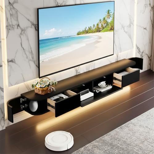 NOYHHAV Mueble TV suspendido de Madera Maciza