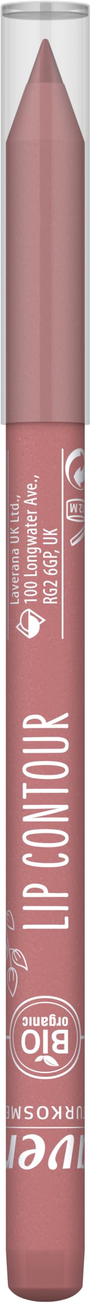 lavera Lip Contour - Brave Rose 01 - Fini mat velouté - Application crémeuse - Huile de coco bio & Beurre de karité bio - VEGAN