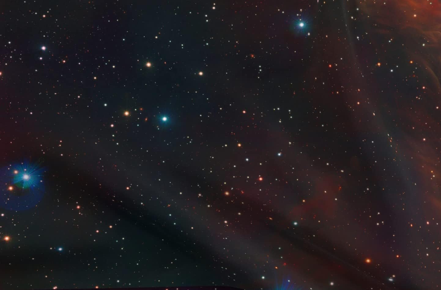 Spoonflower Fabric - Nebula Galaxy Stars Space Constellation Photography Printed on Petal Signature Cotton Fabric Fat Quarter - Sewing Quilting Apparel Crafts Decor