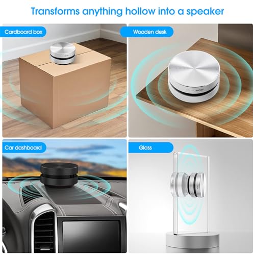 Docooler Speaker Bone Conduction Portable Speaker,Built-in Microphone,FM Radio, 2pcs Silver, Silver 2pcs - Image 4