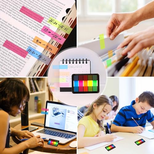 Qufiiry 1000 Pezzi Segnapagina Adesivi, Schede