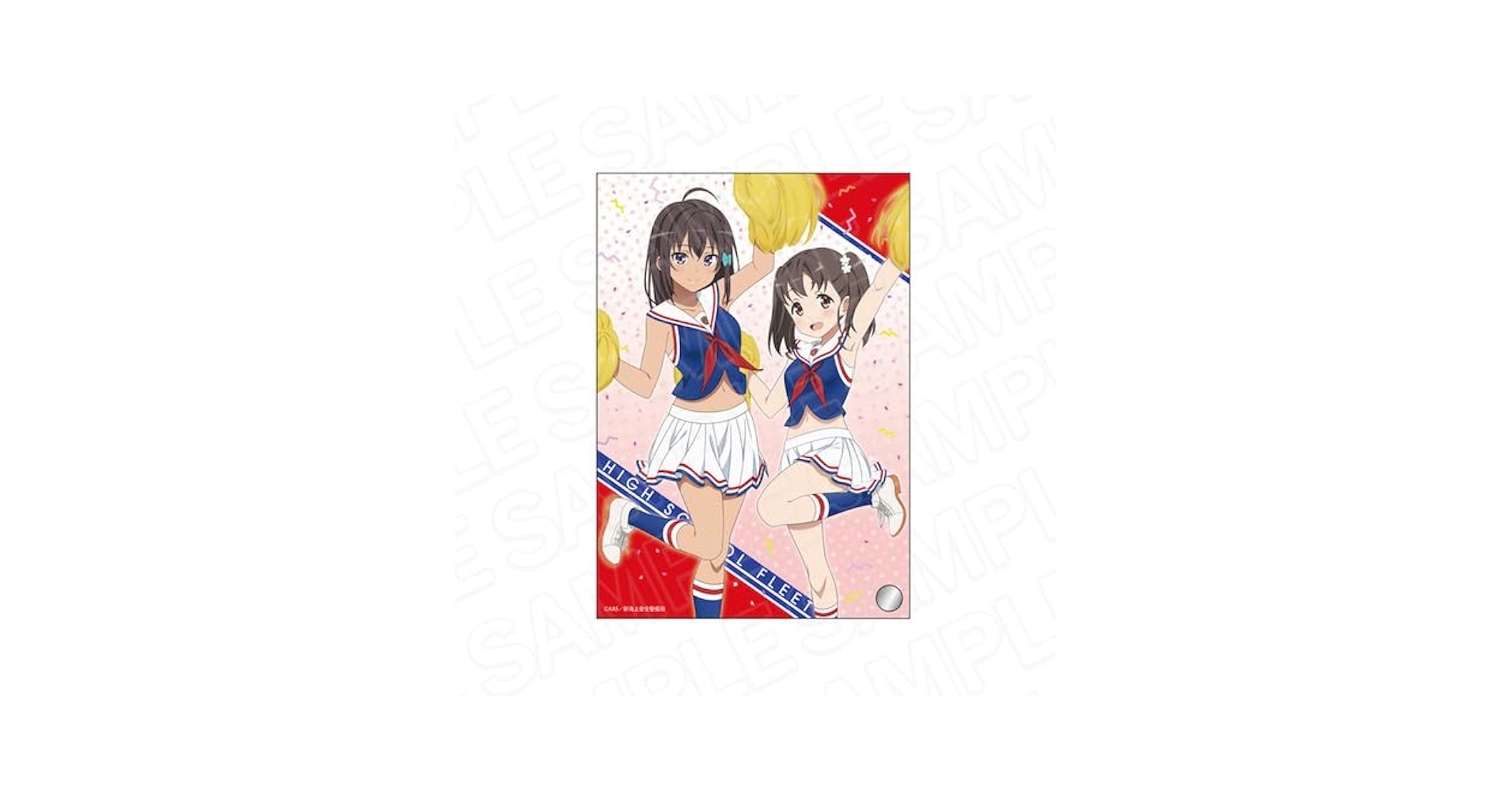 ハイスクール・フリート チアガールズinなんば模擬店 非売品 ポスター 抽プレ ハイスクール・フリート チアガールズinなんば模擬店 非売品
