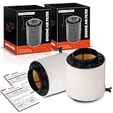 A-Premium 2-PC Engine Air Filter Compatible with Audi A4 Quattro 2009, Q5 2009-2017, A5 Quattro