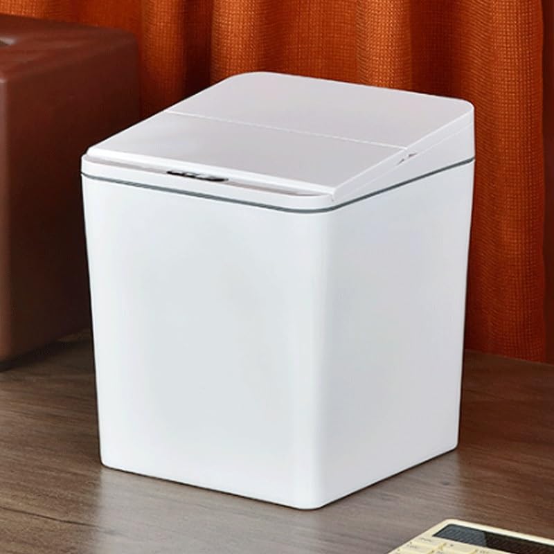 Induction Garbage Bin Intelligent Car Home Living Room Kitchen Desktop Storage ABS Material